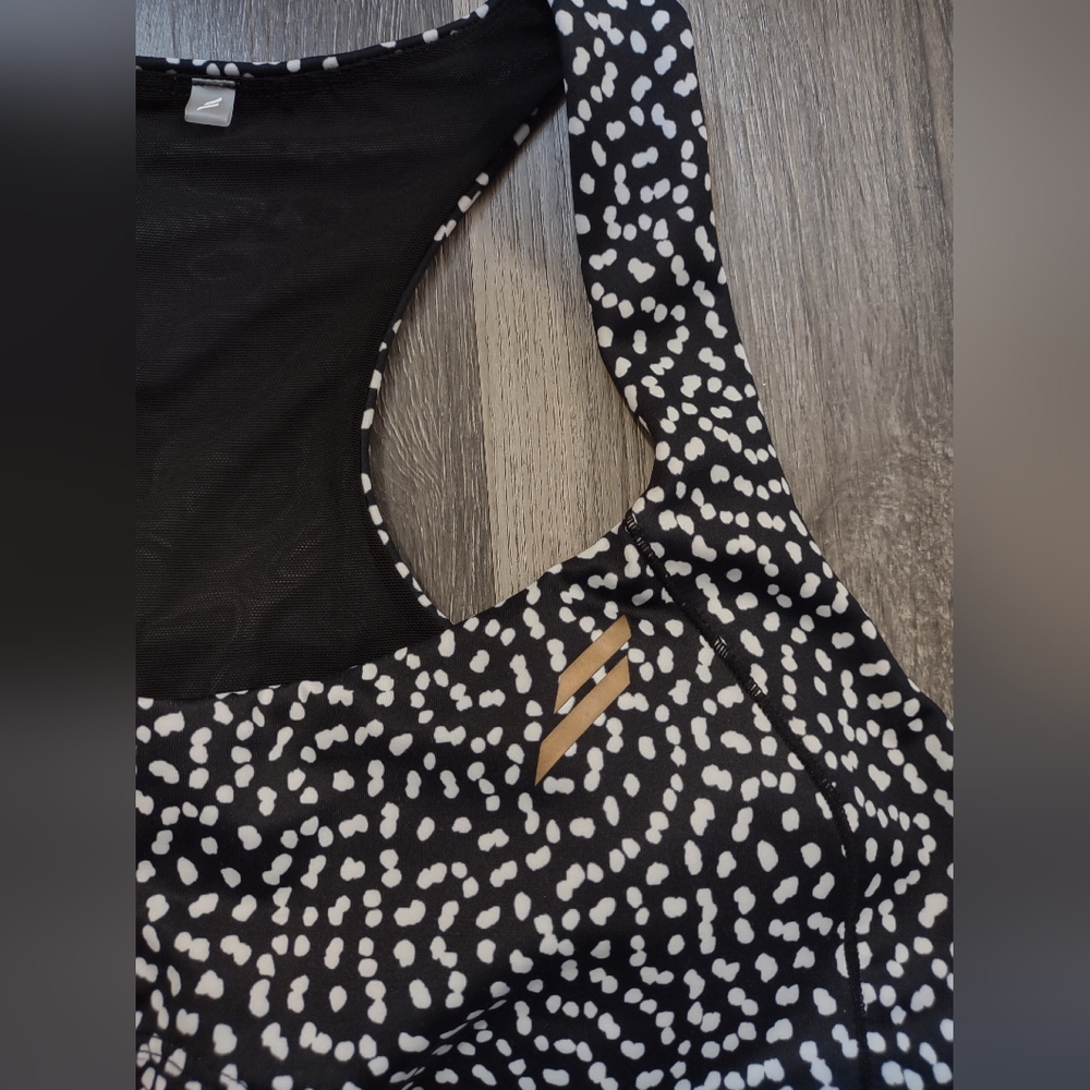 DOYOUEVEN Black and White Speckled Sports Bra - Picture 4 of 9
